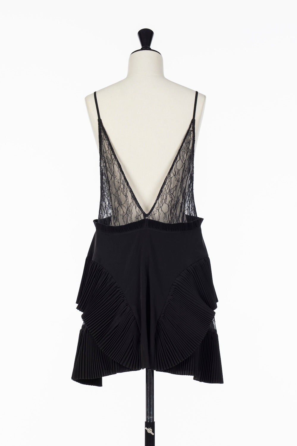 PLEATED MINI SLIP DRESS - FETICO