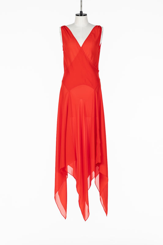 DRAPED SLEEVELESS DRESS - FETICO