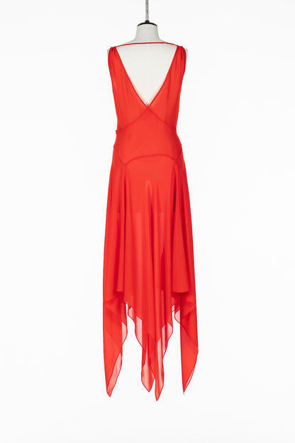 DRAPED SLEEVELESS DRESS - FETICO