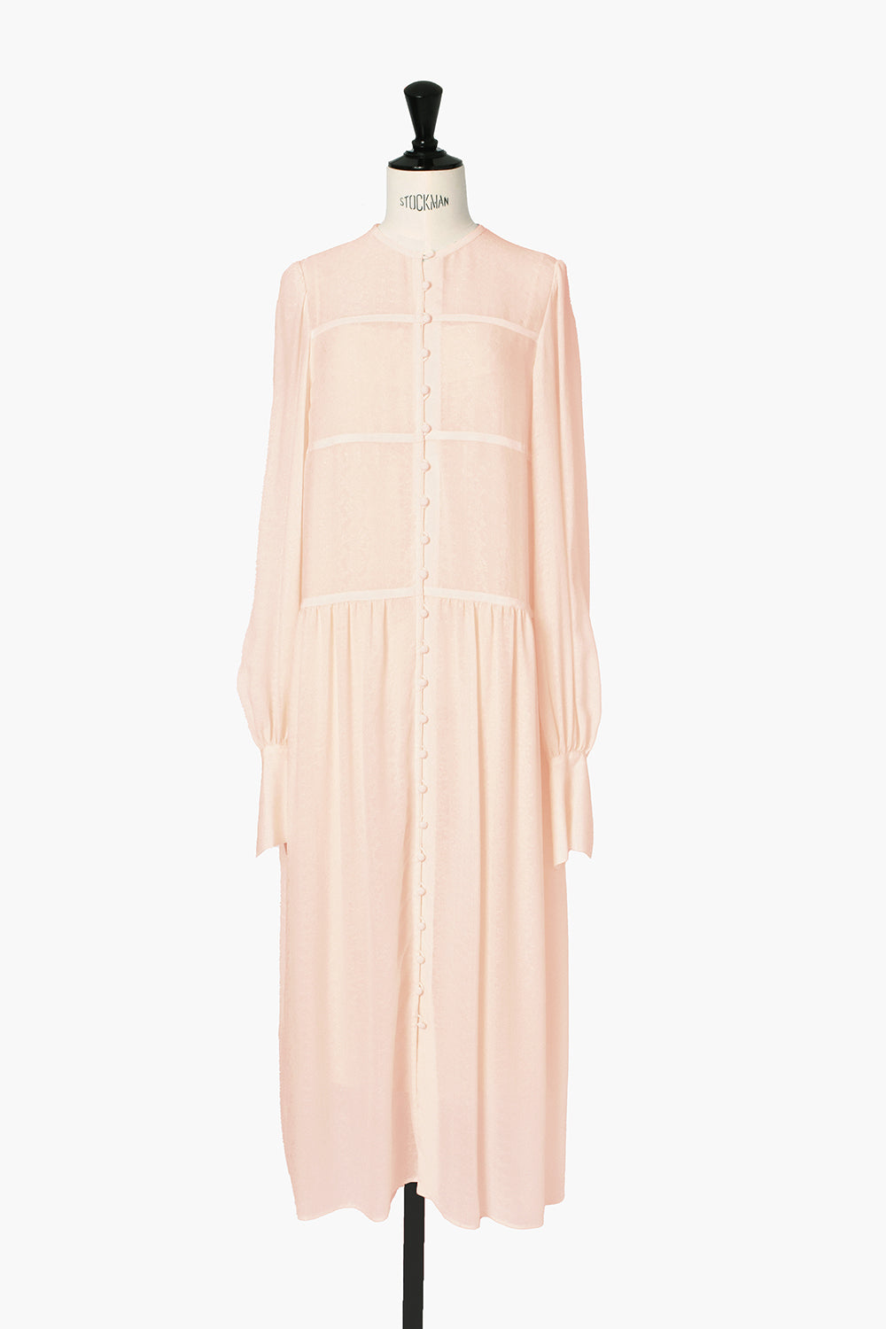 LACE JACQUARD GATHERED DRESS - FETICO
