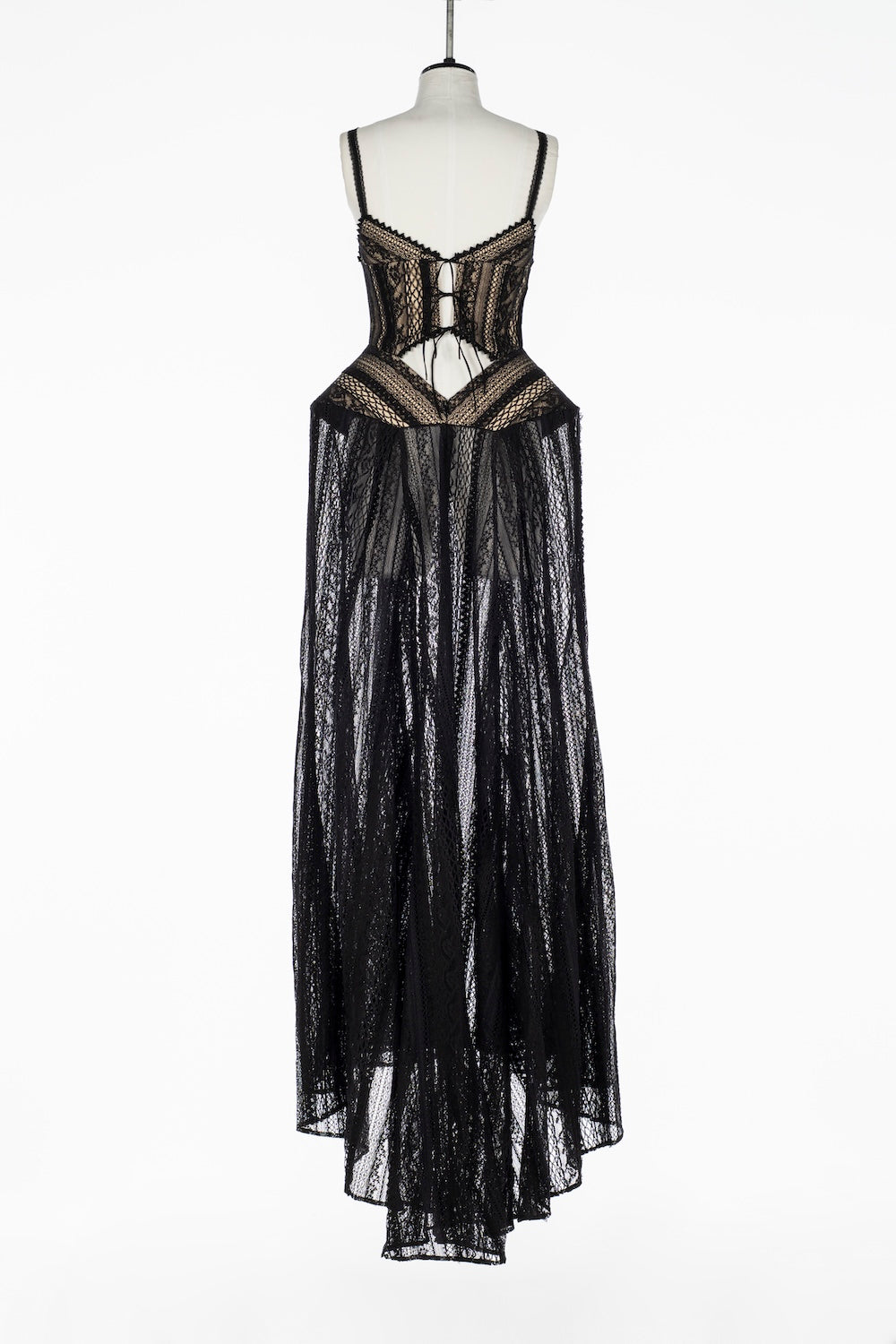 LACE PATCHWORK CAMI MAXI DRESS - FETICO
