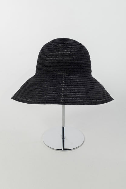 STRAW HAT WITH LACE RIBBON - FETICO