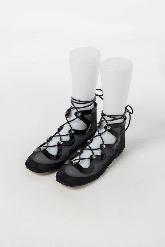 SHEER LACE UP PUMPS - FETICO