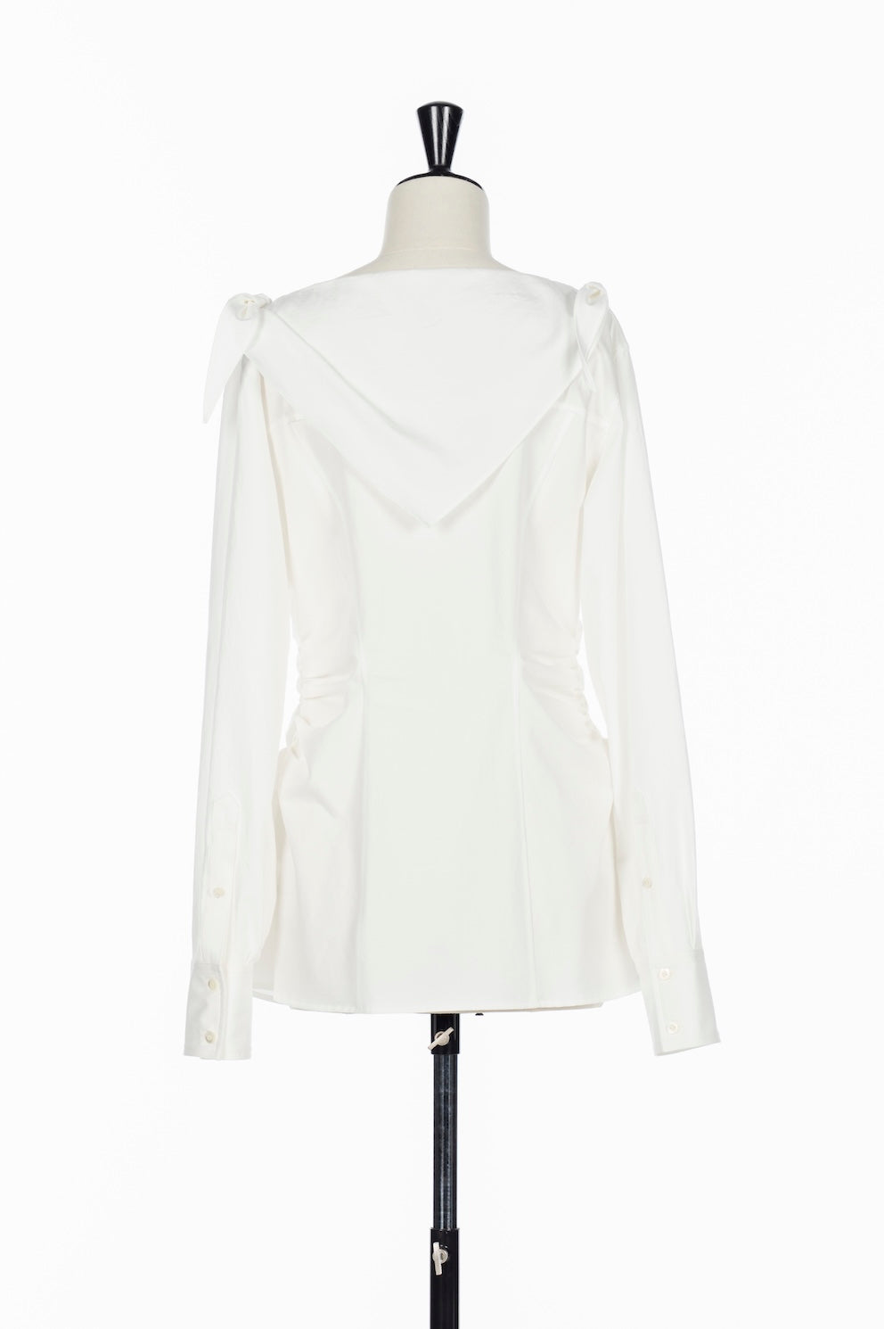 ORGANIC COTTON SCARF COLLAR BLOUSE - FETICO