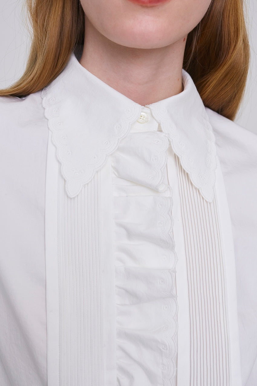 ORGANIC COTTON EMBROIDERED BLOUSE - FETICO