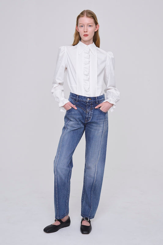 ORGANIC COTTON DENIM SLIM JEANS - FETICO