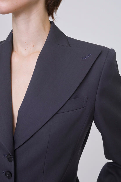 FINE WOOL SUITING TAILORED JACKET - FETICO