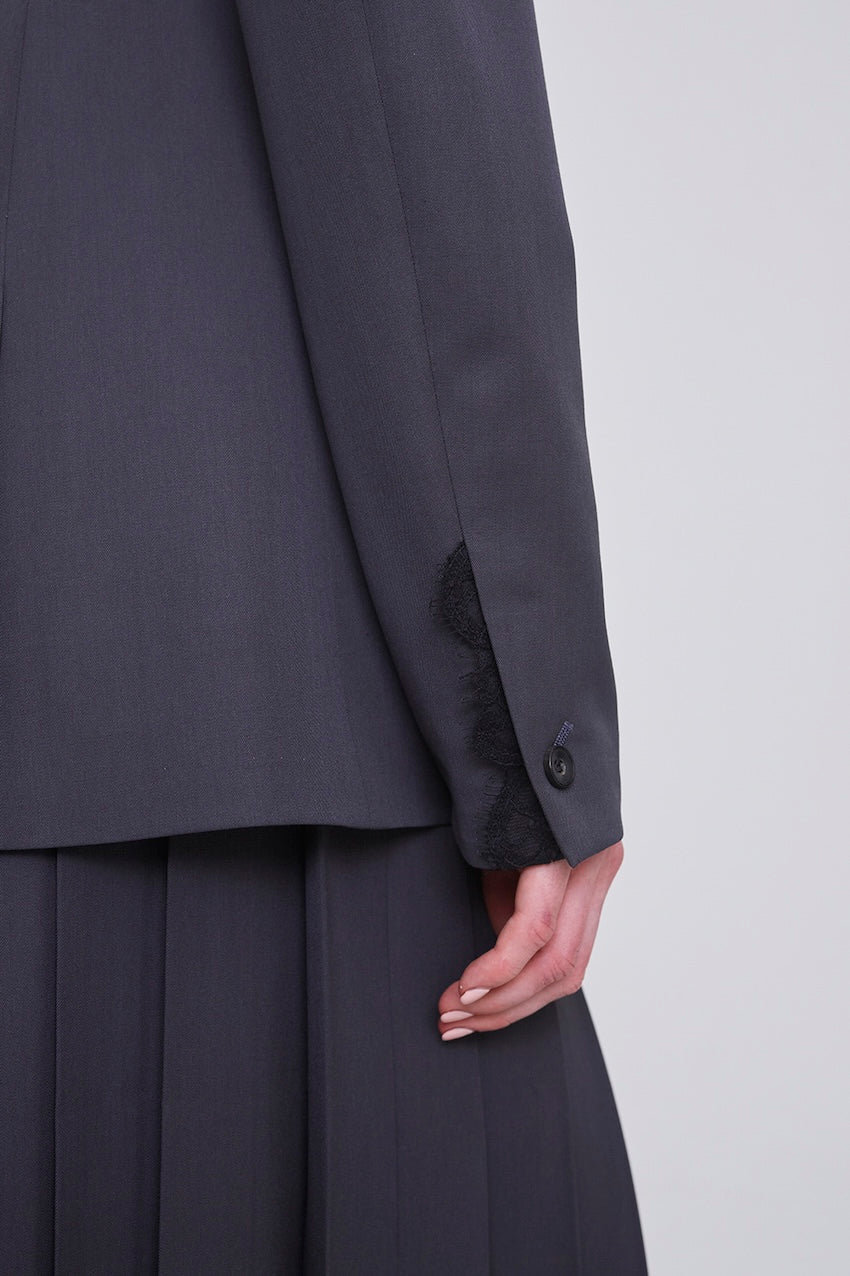 FINE WOOL SUITING TAILORED JACKET - FETICO
