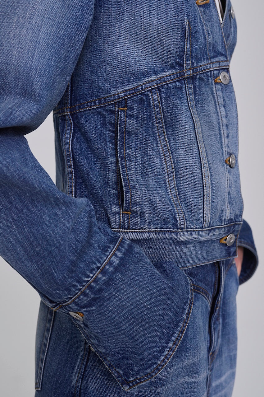 ORGANIC COTTON SKIPPER DENIM JACKET - FETICO