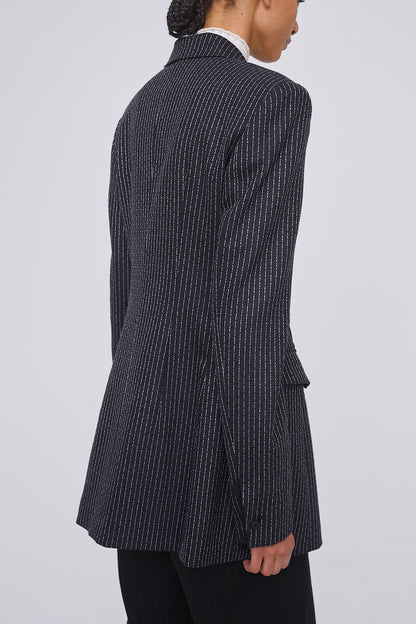WOOL PINSTRIPE DOUBLE BREASTED JACKET - FETICO