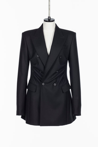 WOOL FLANNEL DOUBLE BREASTED JACKET - FETICO