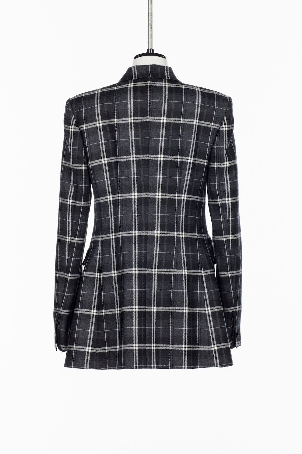 WOOL CHECK DOUBLE BREASTED JACKET - FETICO
