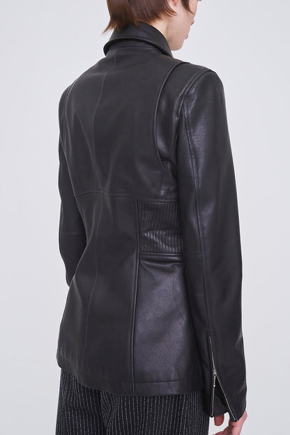 LEATHER ZIP JACKET - FETICO