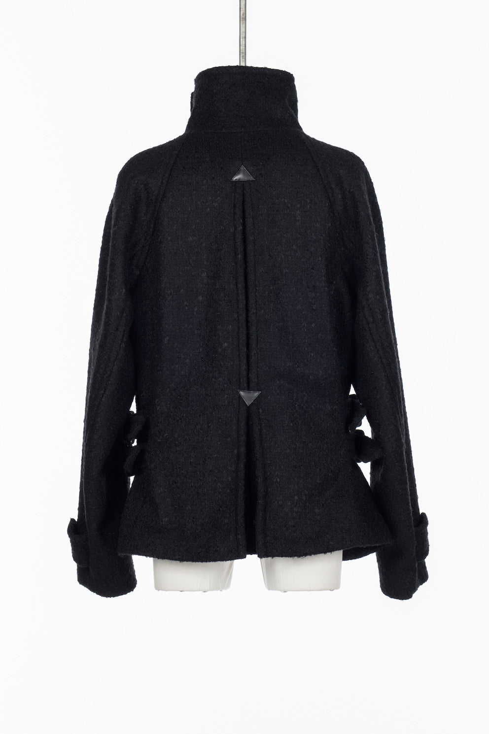 WOOL MOHAIR SHORT TRENCH JACKET - FETICO