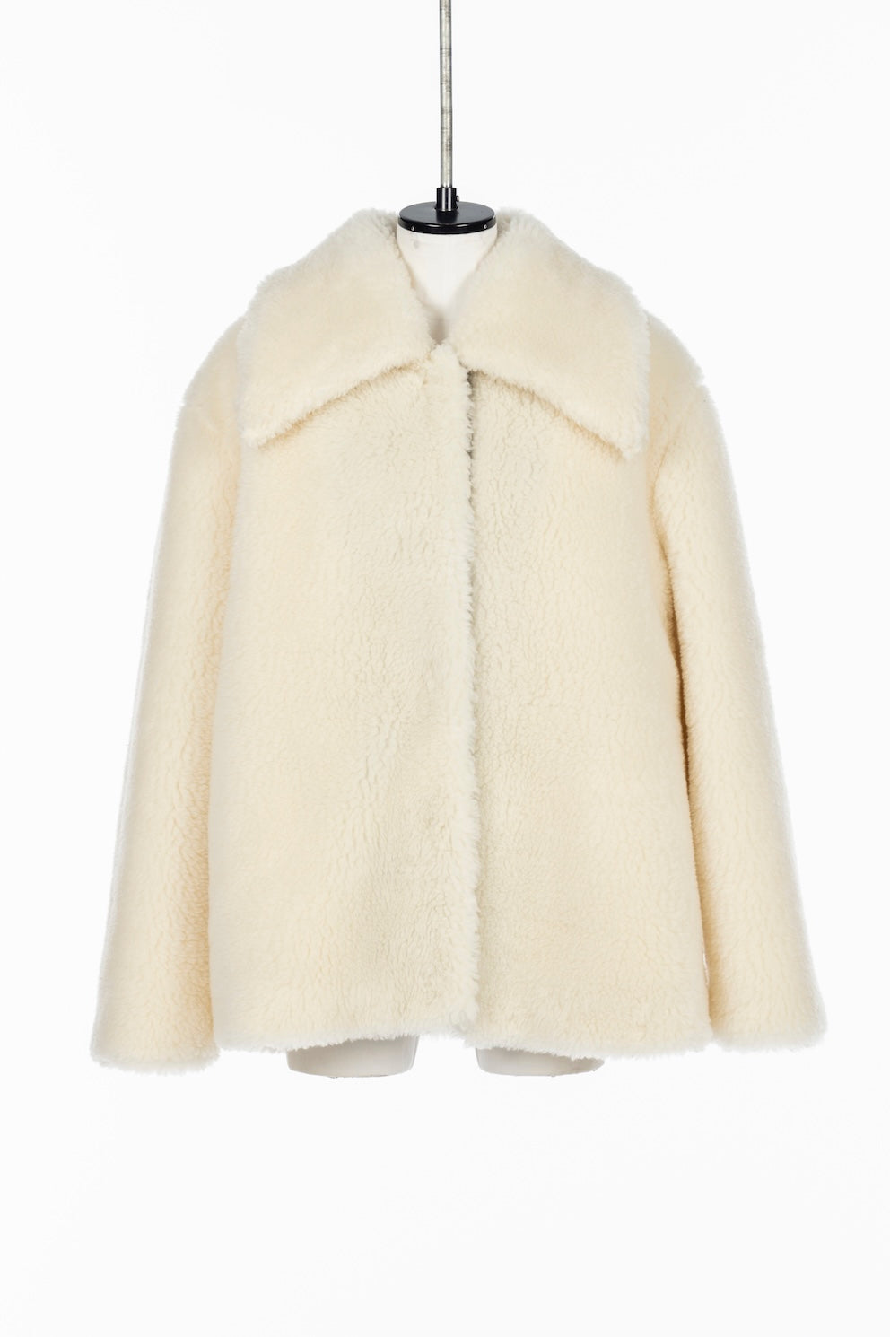 WOOL BOA WIDE COLLAR COAT - FETICO