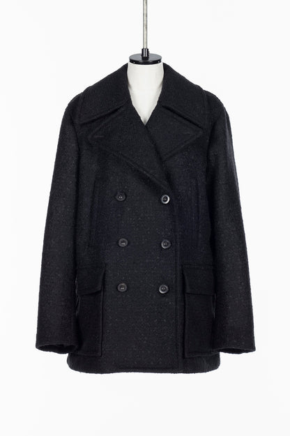 WOOL MOHAIR PEACOAT - FETICO