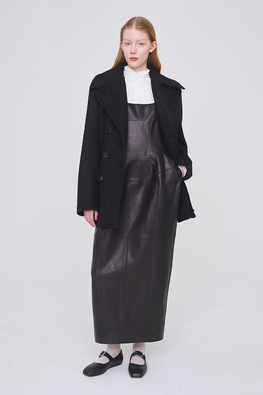 WOOL MOHAIR PEACOAT - FETICO