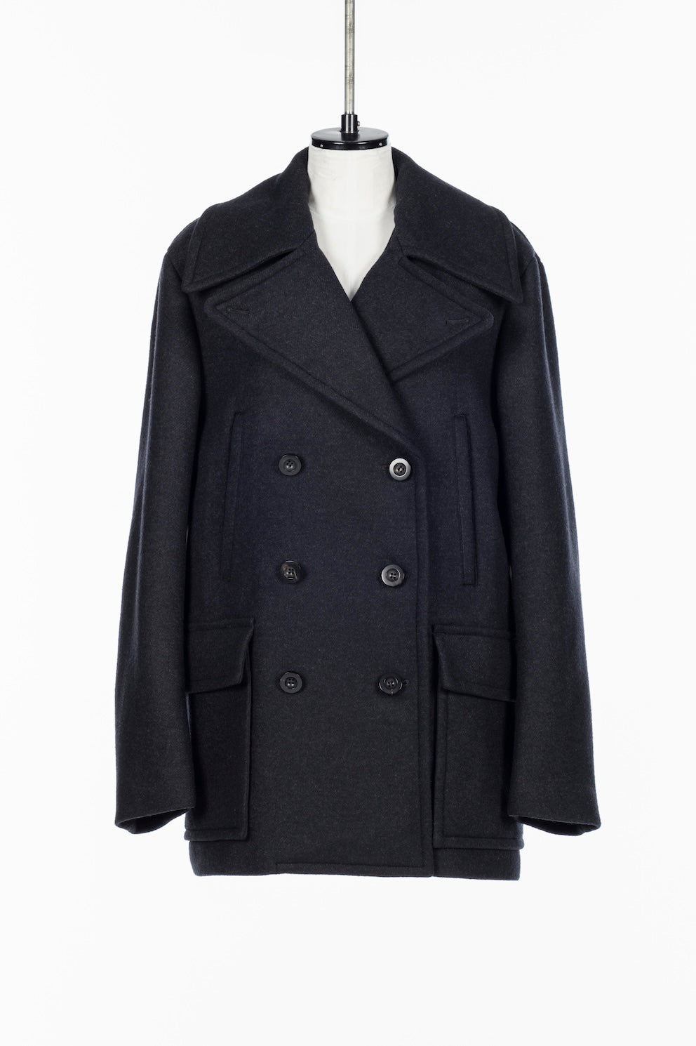 WOOL MELTON PEACOAT - FETICO