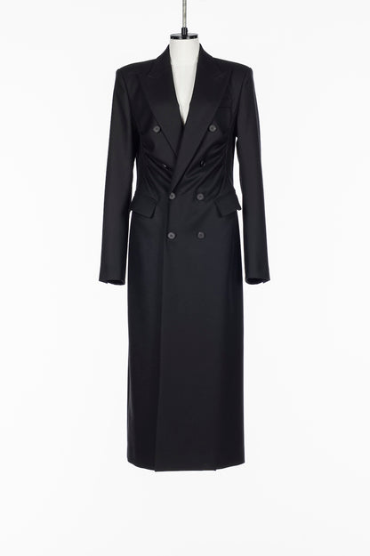 FLANNEL DOUBLE BREASTED COAT - FETICO