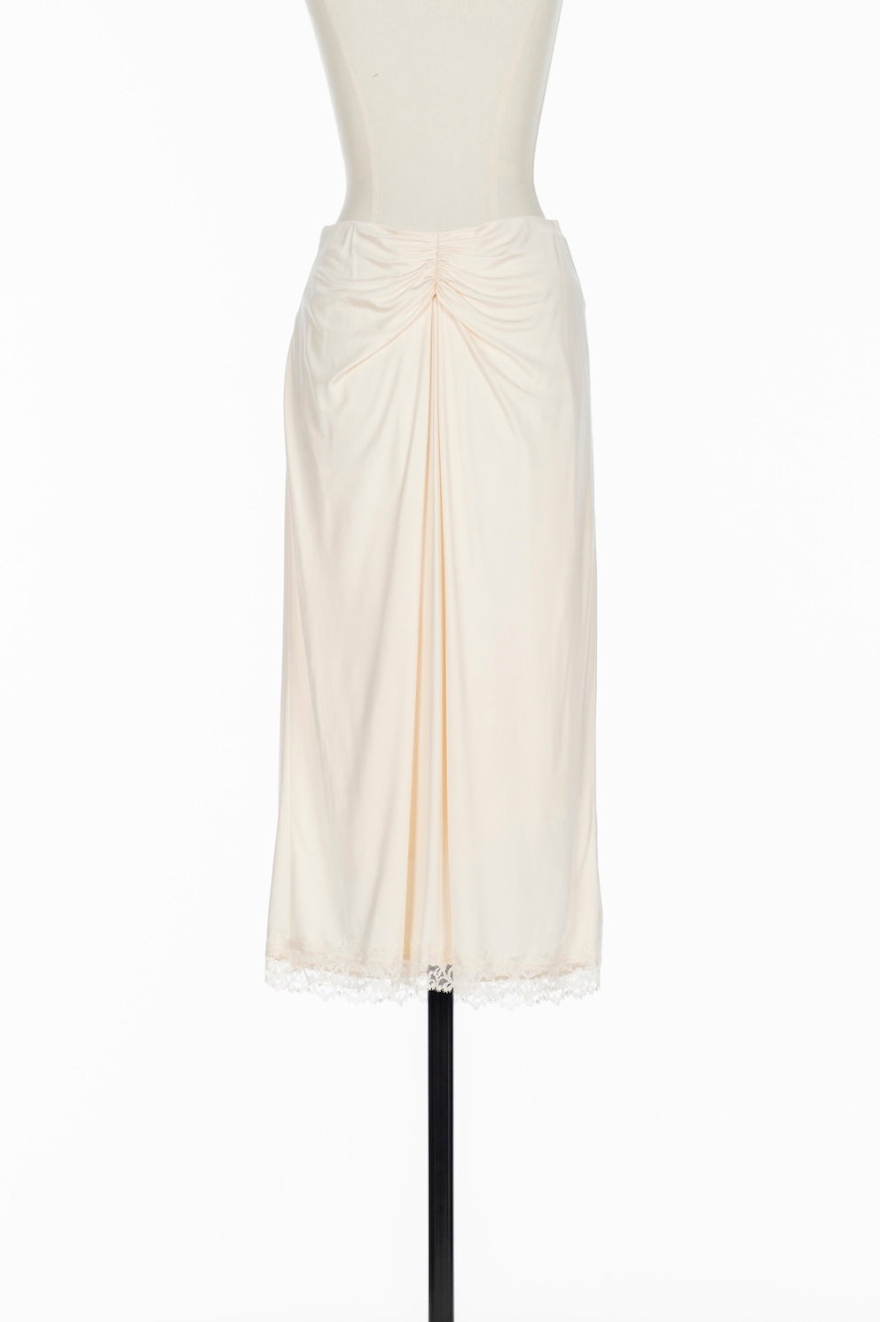 SATIN JERSEY DRAPED SKIRT - FETICO