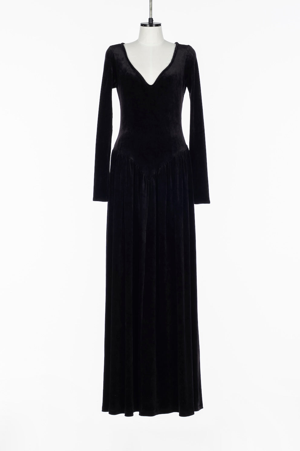 VELOUR SWEETHEART MAXI DRESS - FETICO
