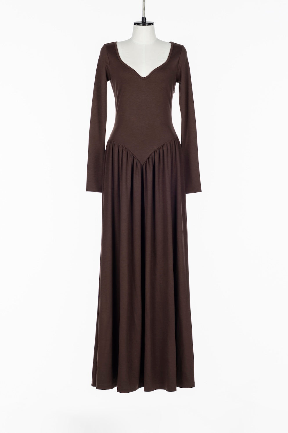 JERSEY SWEETHEART MAXI DRESS - FETICO
