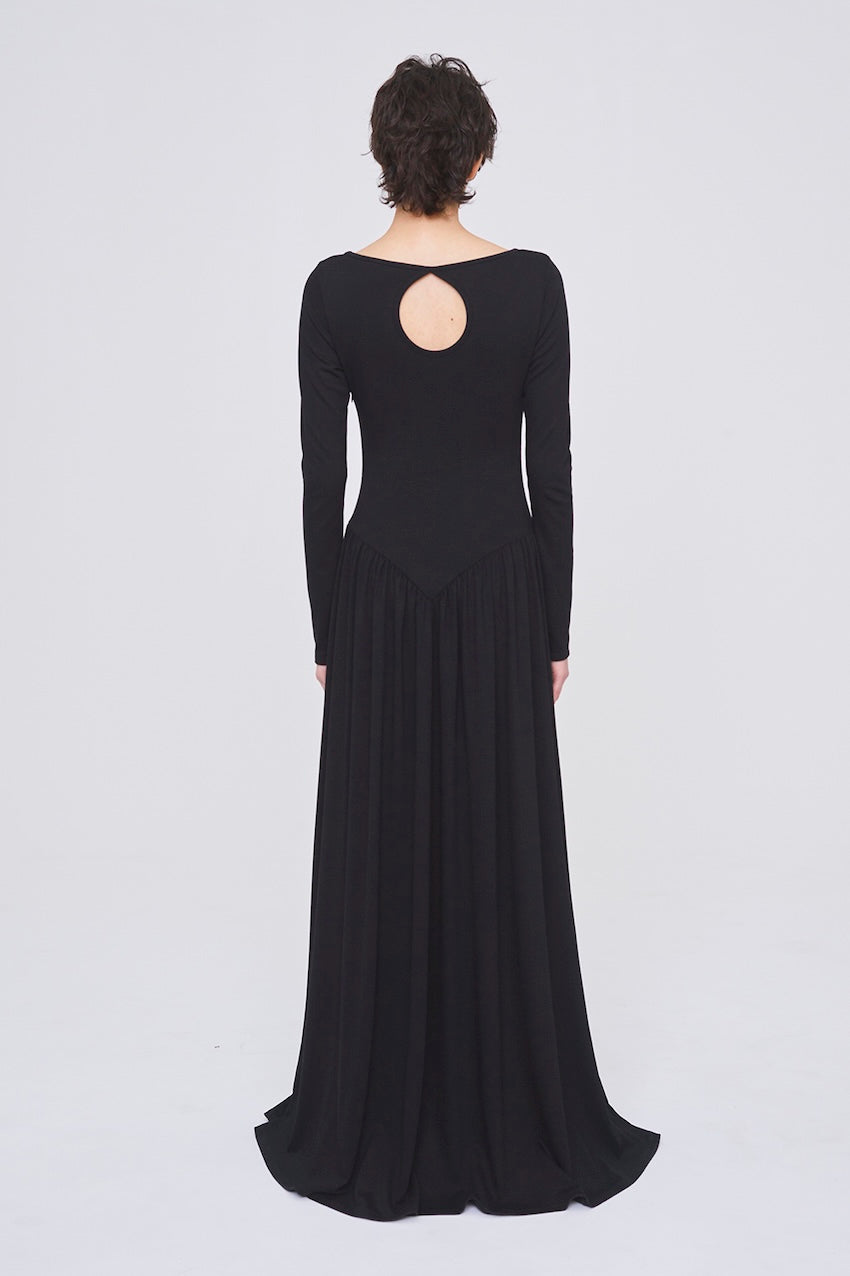 JERSEY SWEETHEART MAXI DRESS - FETICO