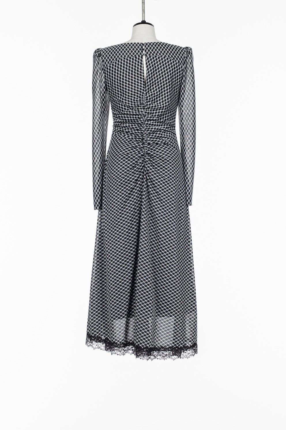 JERSEYCHECK GATHERED DRESS - FETICO