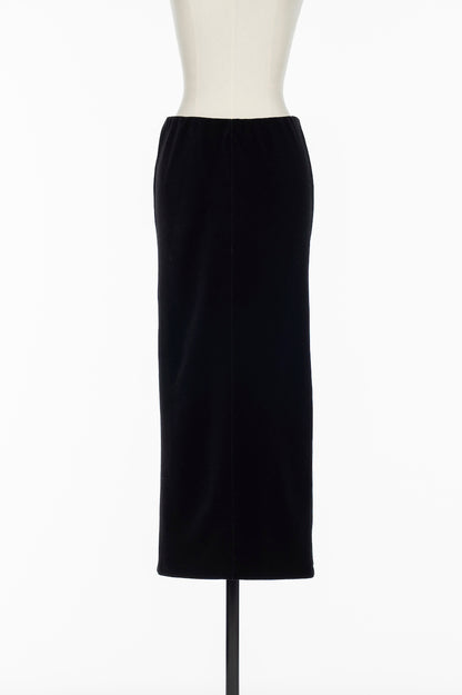 WOOL VELOUR PENCIL SKIRT - FETICO