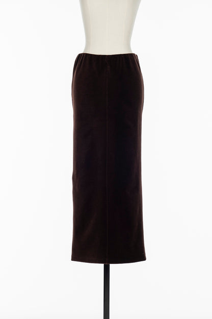 WOOL VELOUR PENCIL SKIRT - FETICO