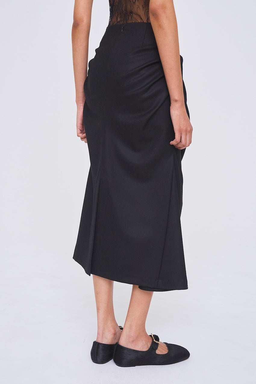 FLANNEL DRAPED SKIRT - FETICO
