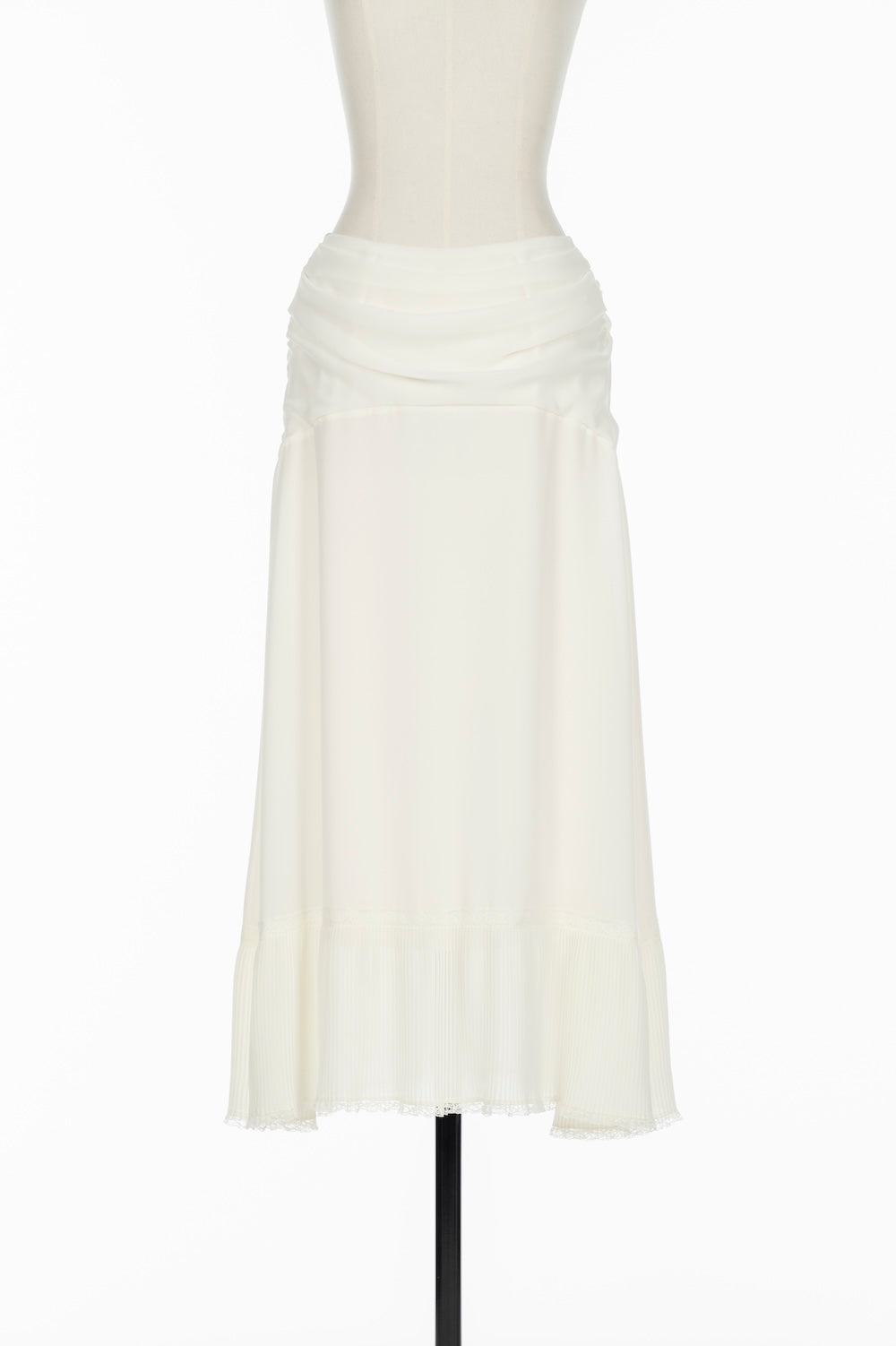 SHEER GEORGETTE PLEATED SKIRT - FETICO