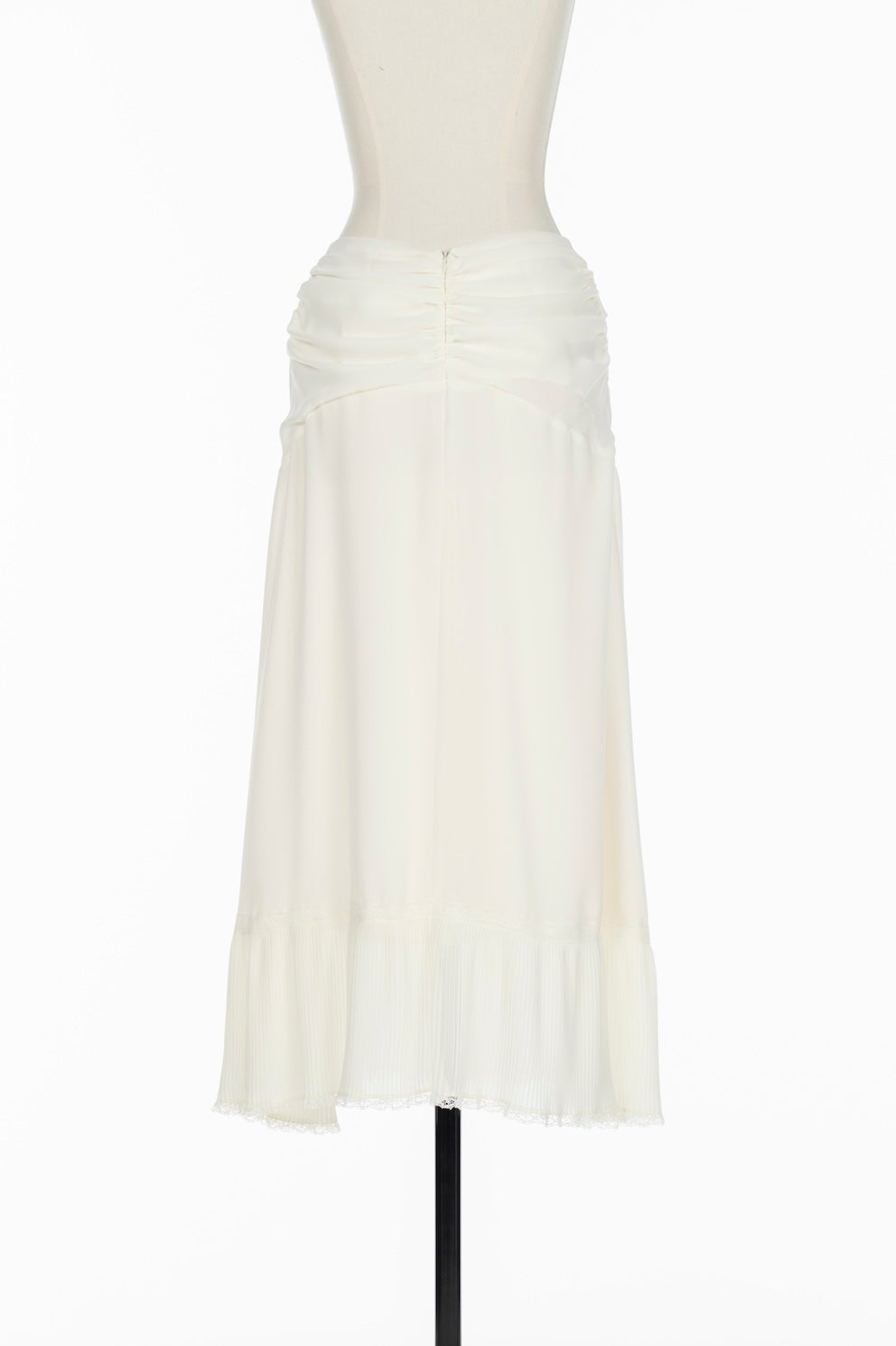 SHEER GEORGETTE PLEATED SKIRT - FETICO