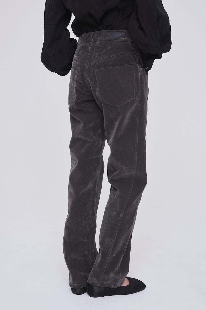 FLOCKED DENIM SLIM JEANS - FETICO