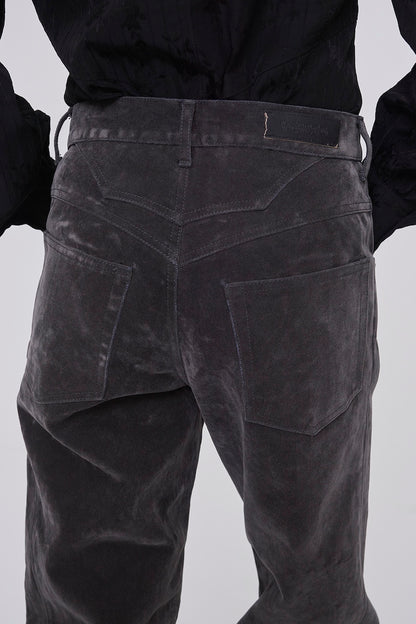 FLOCKED DENIM SLIM JEANS - FETICO