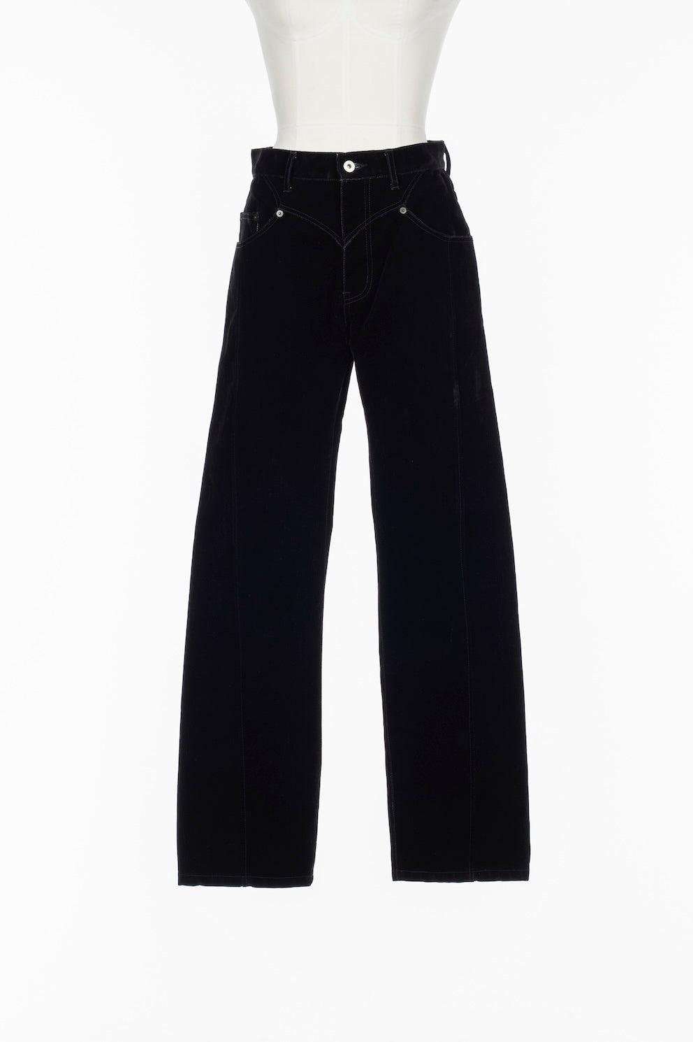 FLOCKED DENIM SLIM JEANS - FETICO