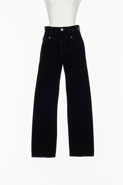 FLOCKED DENIM SLIM JEANS - FETICO