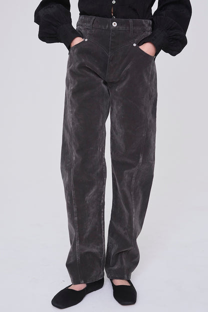 FLOCKED DENIM SLIM JEANS - FETICO