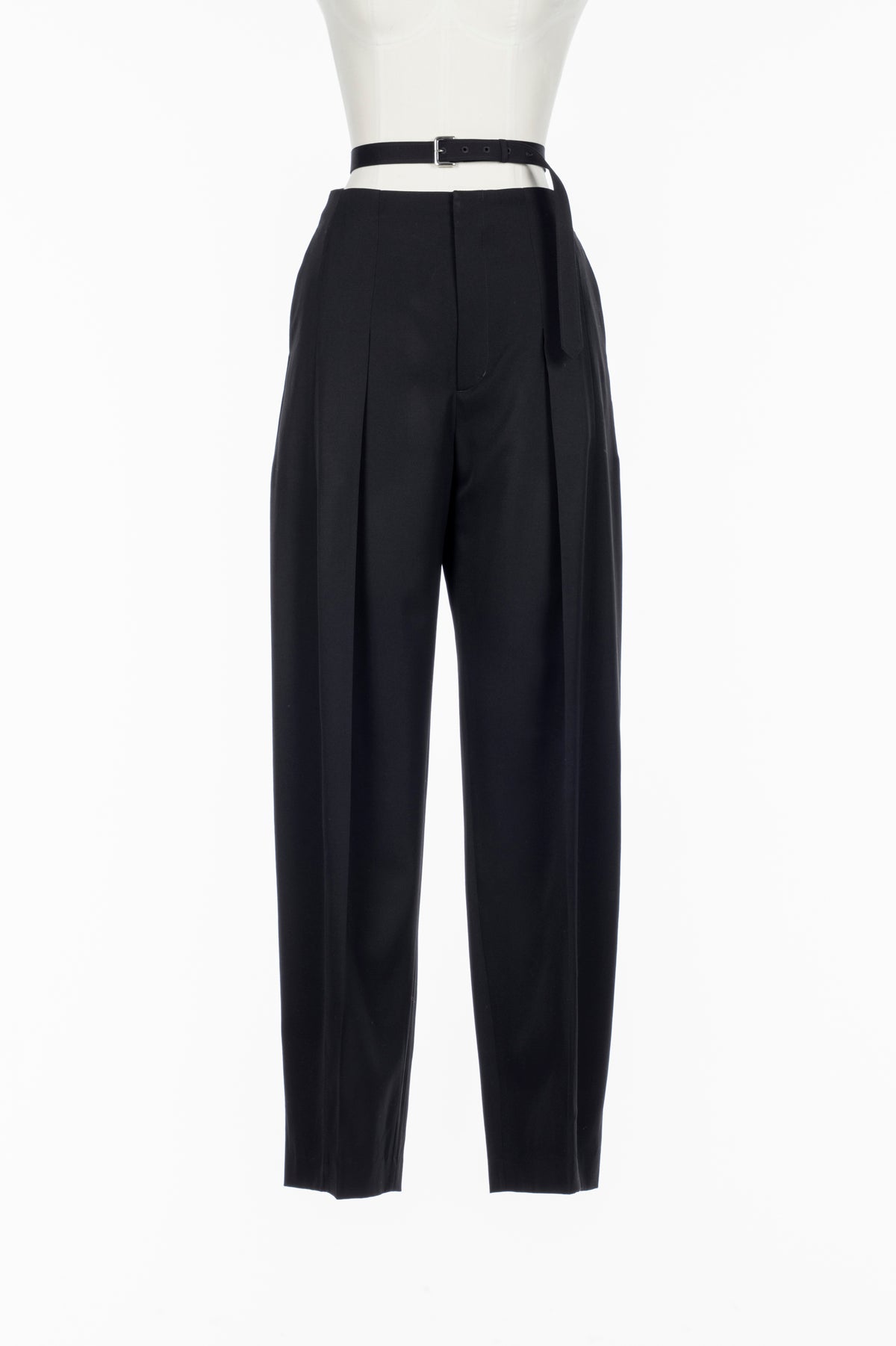 FLANNEL BELTED TROUSERS - FETICO