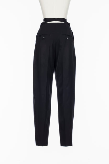 FLANNEL BELTED TROUSERS - FETICO