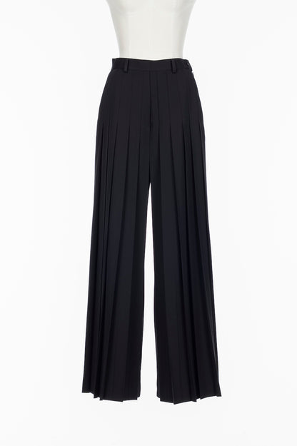 FINE WOOL SUITING PLEATED TROUSERS - FETICO