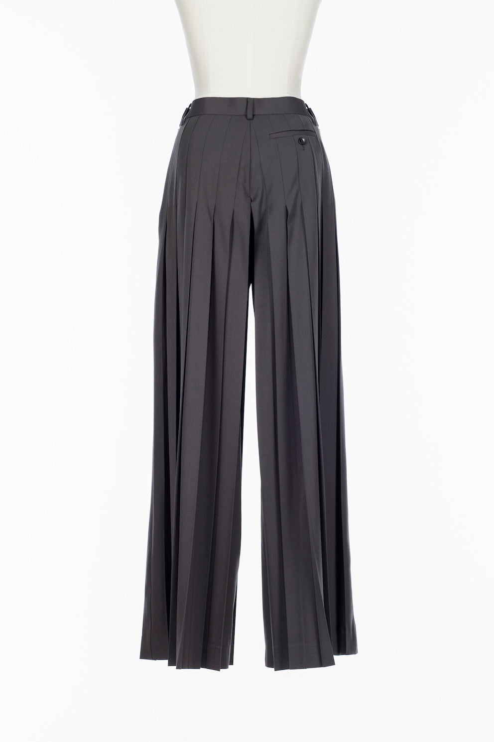 FINE WOOL SUITING PLEATED TROUSERS - FETICO