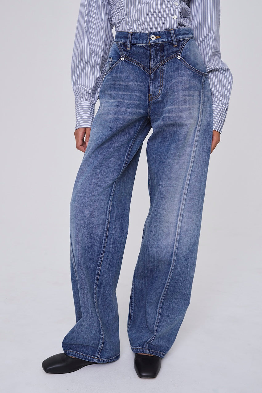 ORGANIC COTTON DENIM STRAIGHT JEANS - FETICO