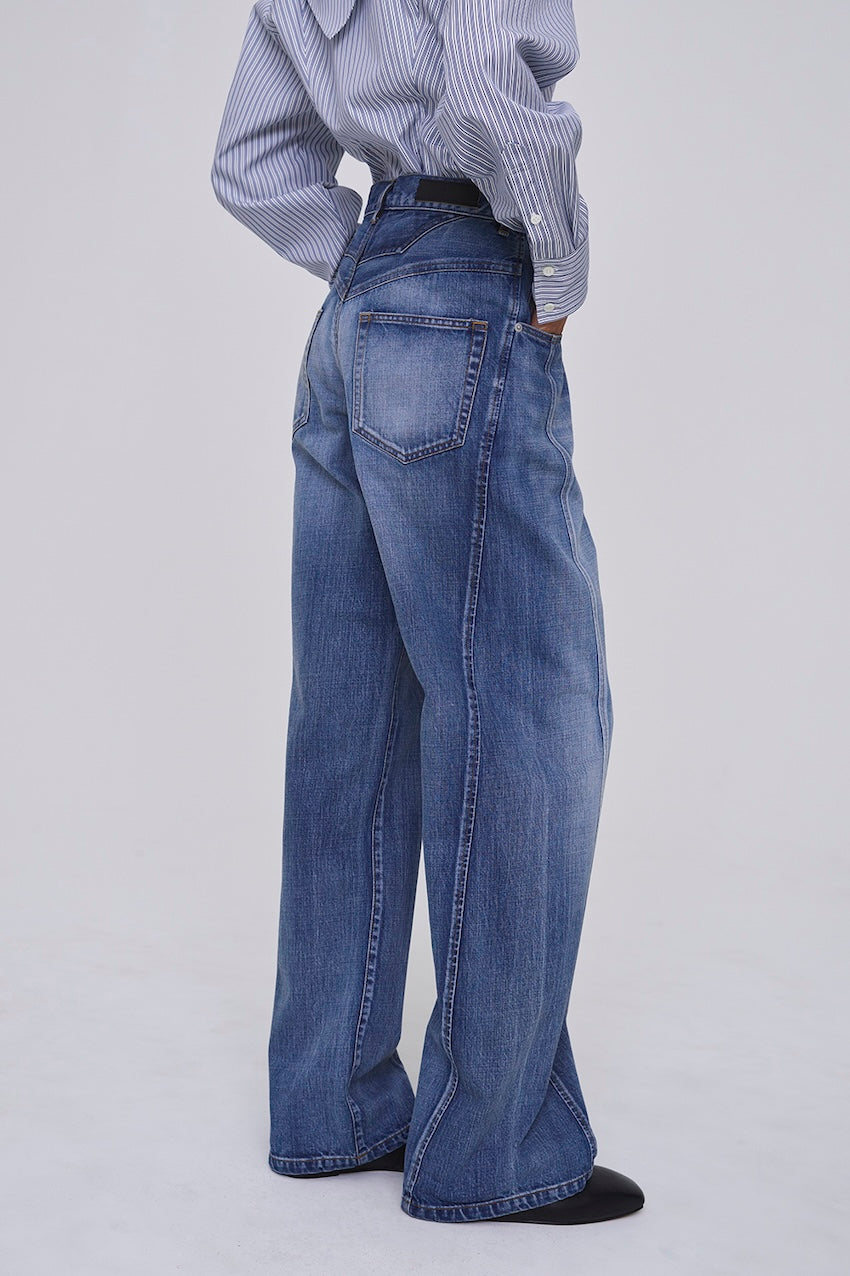 ORGANIC COTTON DENIM STRAIGHT JEANS - FETICO
