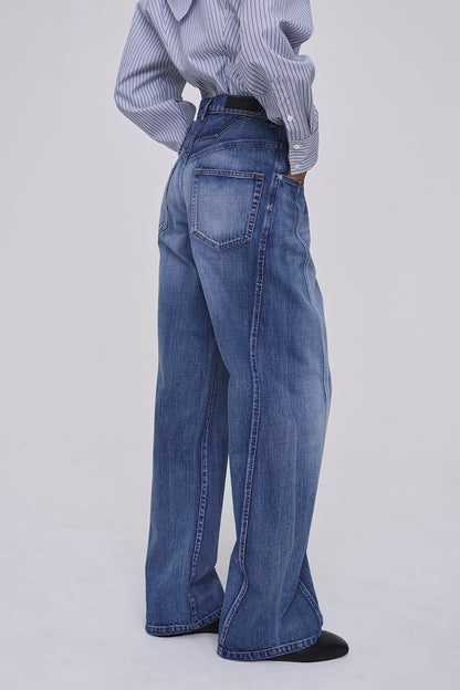 ORGANIC COTTON DENIM STRAIGHT JEANS - FETICO