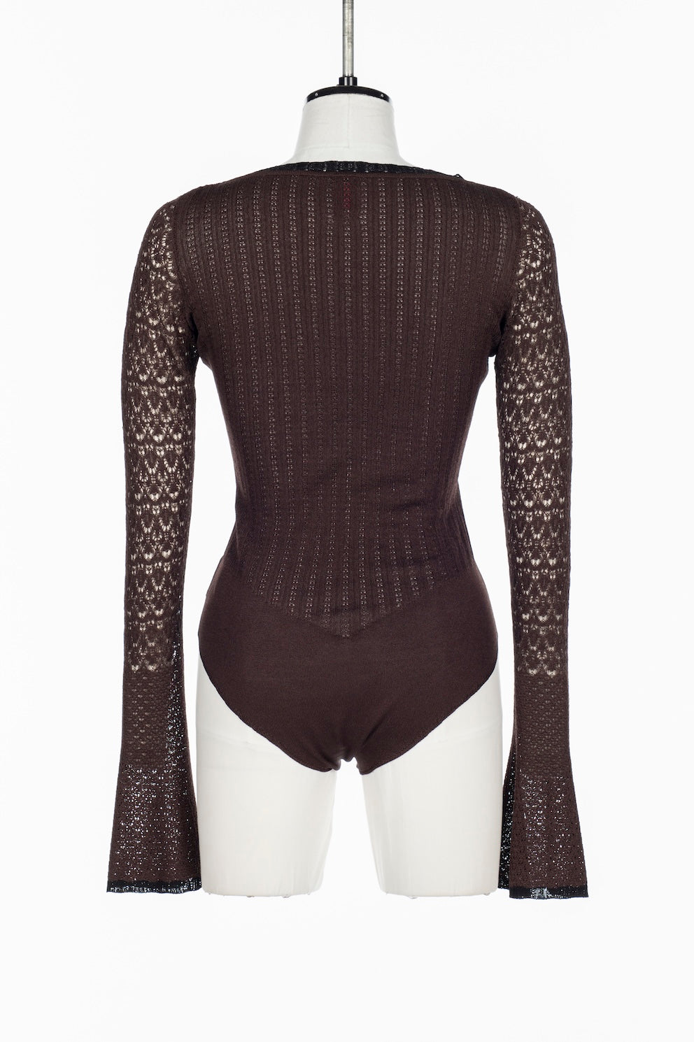 LACE KNIT SWEETHEART BODYSUIT - FETICO