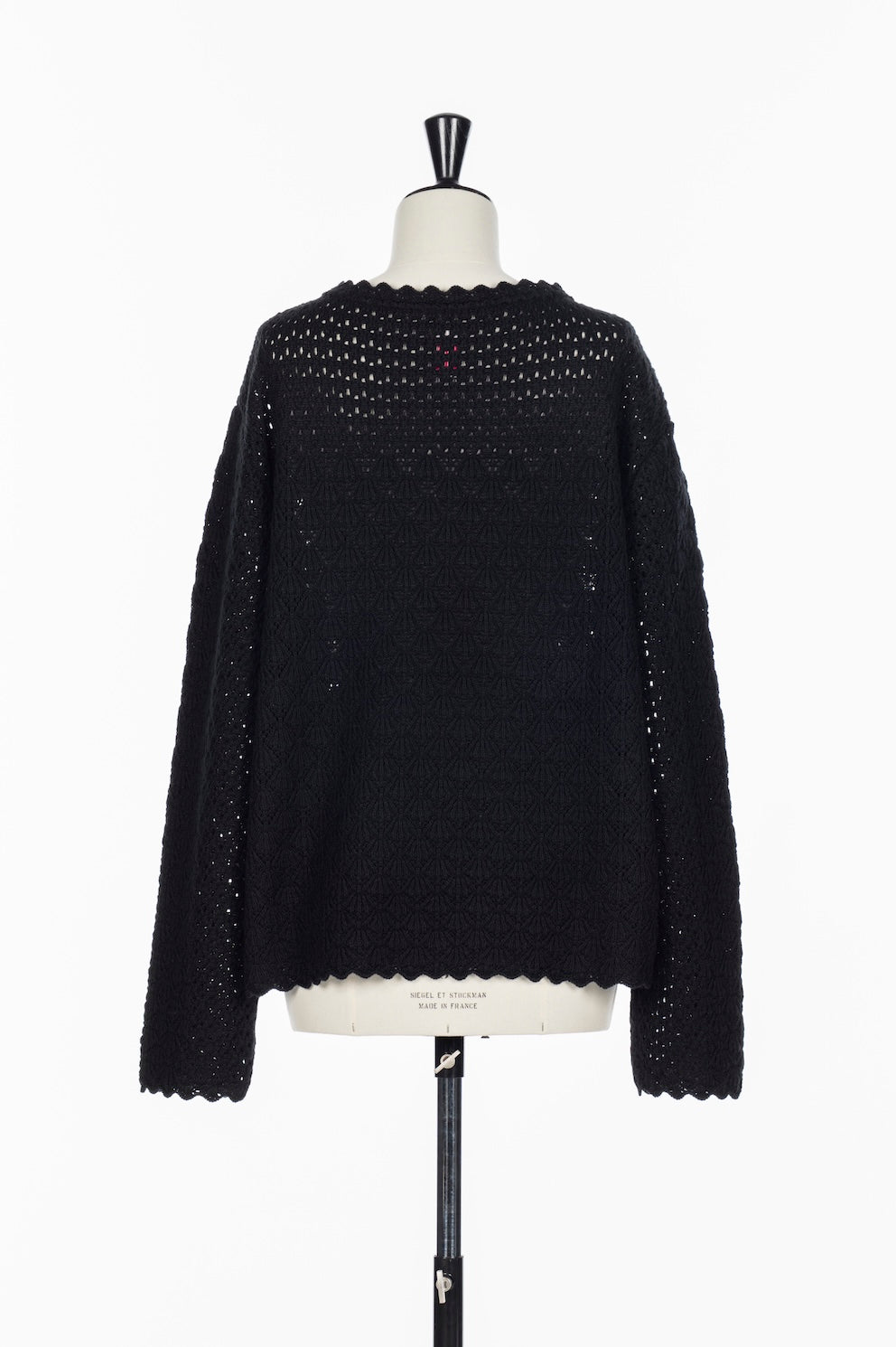 OVERSIZED MOTIF CROCHET PULLOVER - FETICO