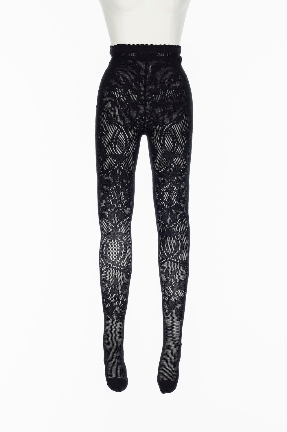 WOOL LACE KNIT TIGHTS - FETICO