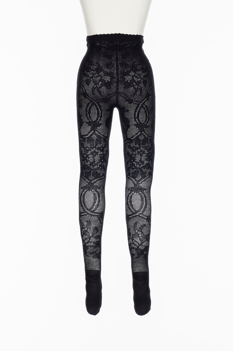 WOOL LACE KNIT TIGHTS - FETICO