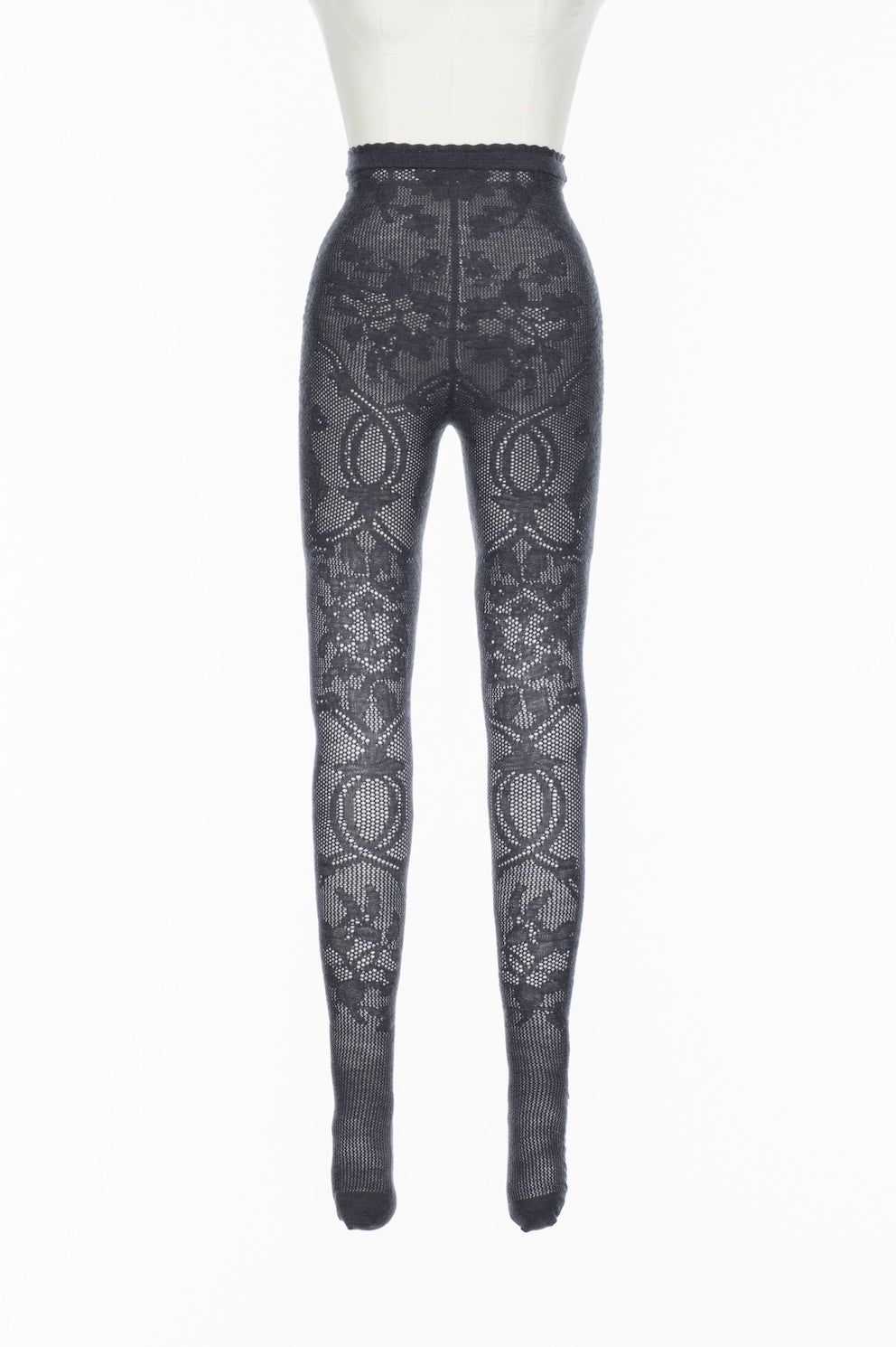 WOOL LACE KNIT TIGHTS - FETICO